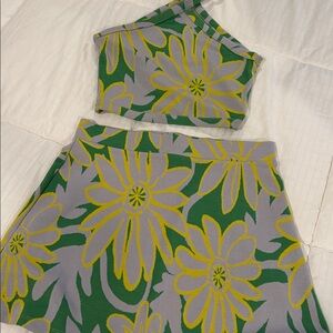 NWOT Zara 2 Piece Skirt and Top Set